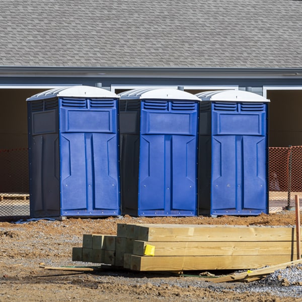 are there any restrictions on where i can place the portable restrooms during my rental period in Bethune